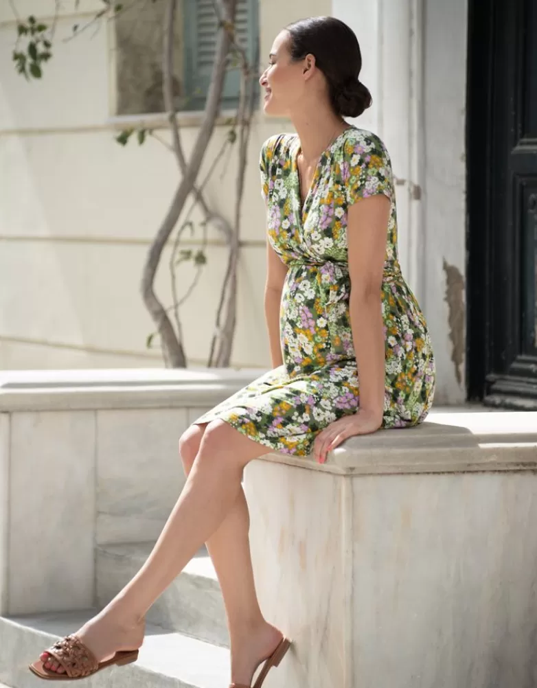 Seraphine Florales Still- & Umstandskleid im Retrolook |