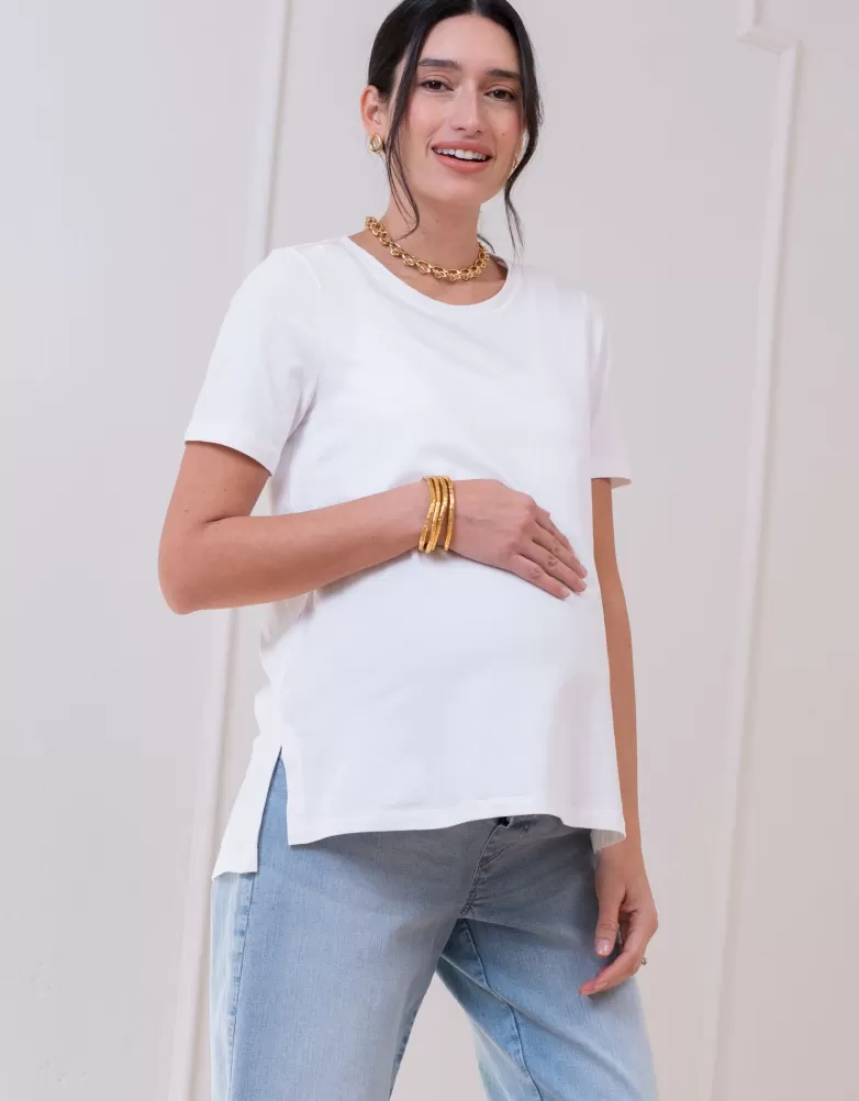 Seraphine Kurzärmeliges Jersey-Umstands-T-Shirt |