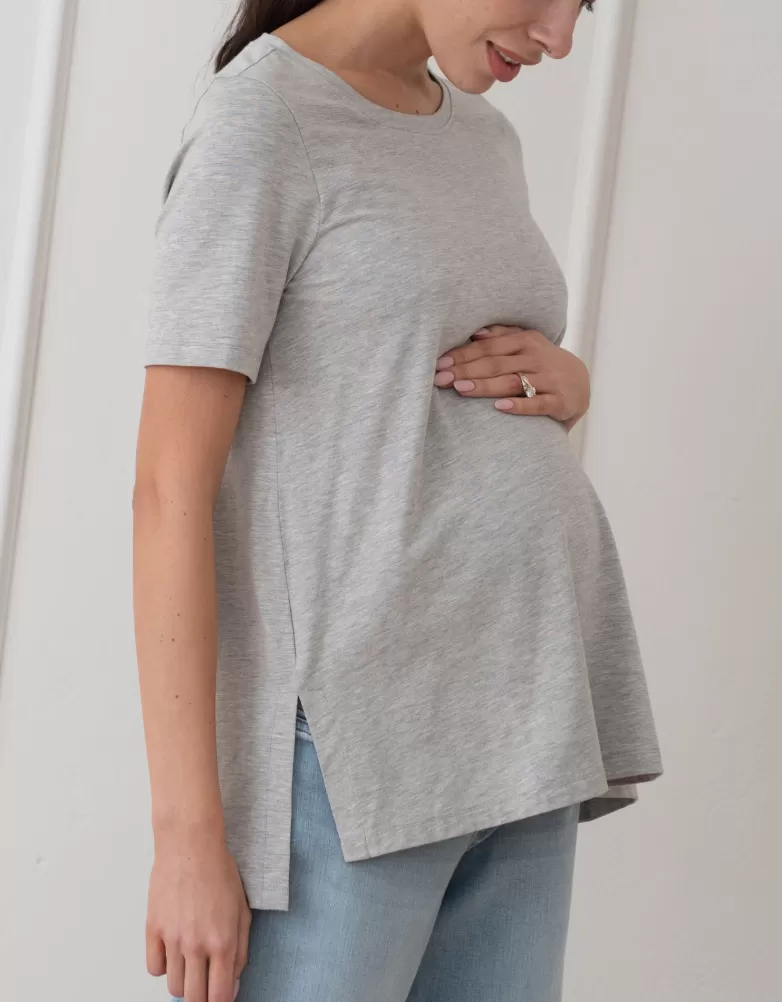 Seraphine Kurzärmeliges Jersey-Umstands-T-Shirt |