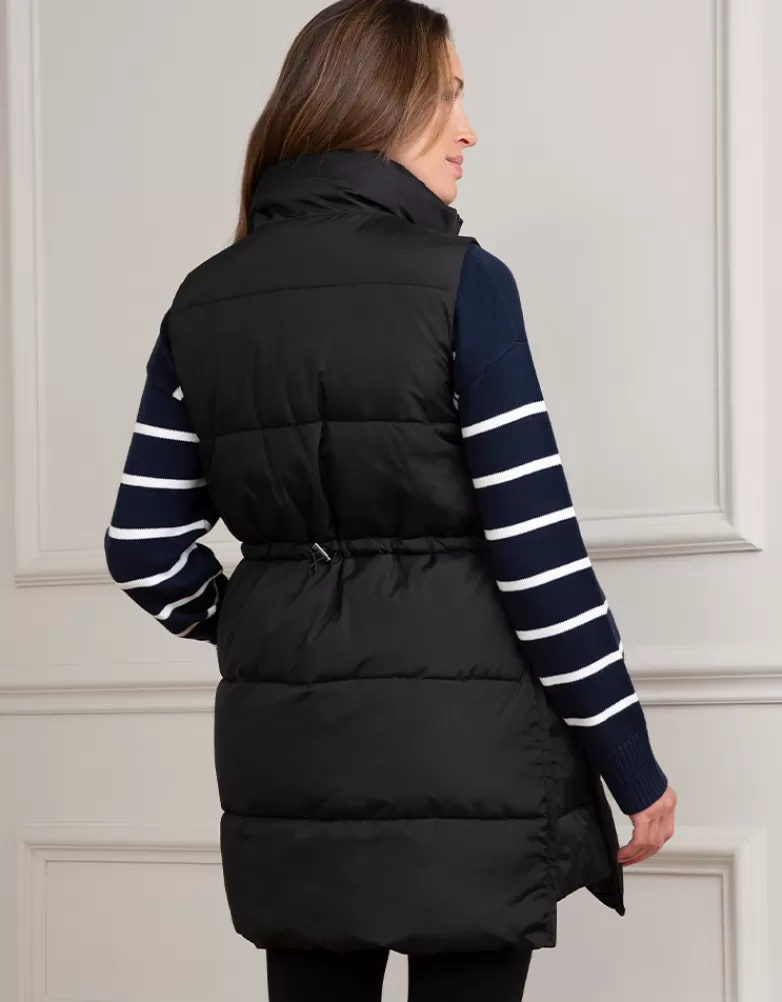 Seraphine Schwarze 3-in-1-Umstands- und Babytragesteppweste |