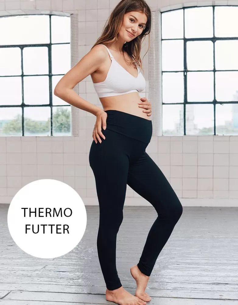 Seraphine Schwarze Thermo Umstandslegging |