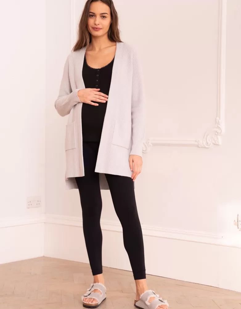 Seraphine Strickjacke aus Viskosemischung mit aufgesetzten Taschen |