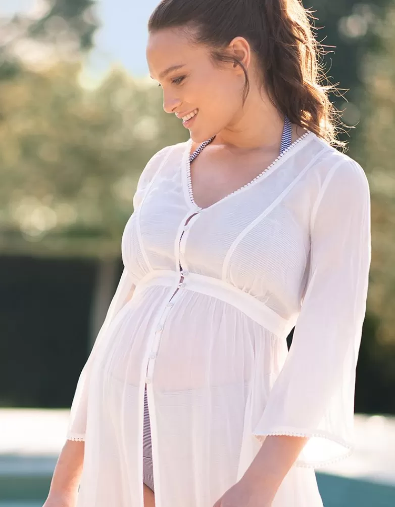 Seraphine Umstandskaftan - Elfenbein |