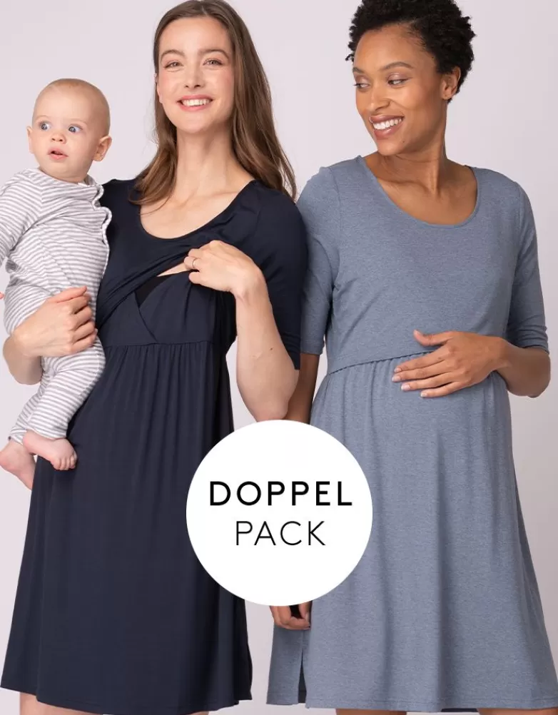 Seraphine Zweierpack Essential Umstands- und Stillnachthemden |